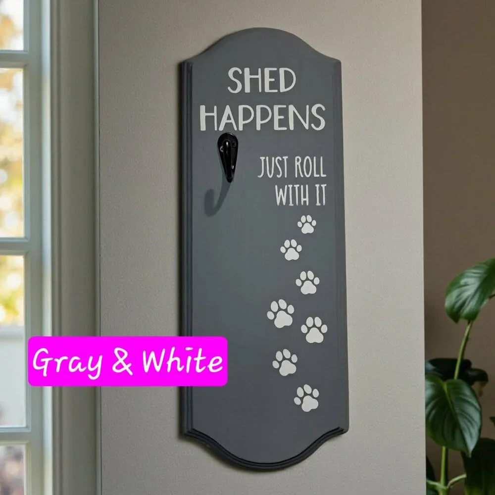 Handmade Lint Roller Holder – Funny Shed Happens Laundry Room Wall Hook
